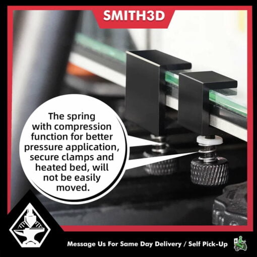 Adjustable bed clip ender 3 heatbed clamp for cr10 ender 3 artillery sidewinder build platform glass retainer aluminum