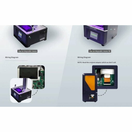 6.08 inches mono lcd screen for anycubic photon mono/mono se, 2k 1620x2560 interface type: mipi-4 lane dxq608 x04
