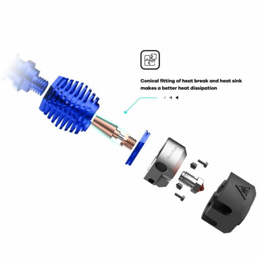 Phaetus dragonfly hotend bmo bimetal art design for bowden extruder vs v6 hotend 3d printer parts to ender 3 prusa