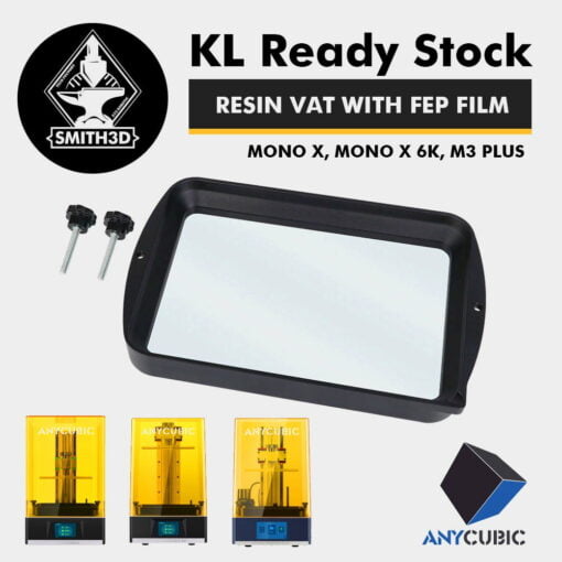 Resin vat for mono x anycubic photon mono x 6k m3 plus including fep film