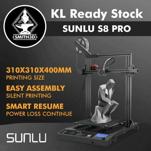 Sunlu fdm 3d printer s8 pro & s8 large size printing 310*310*400mm alternative to ender 3 max