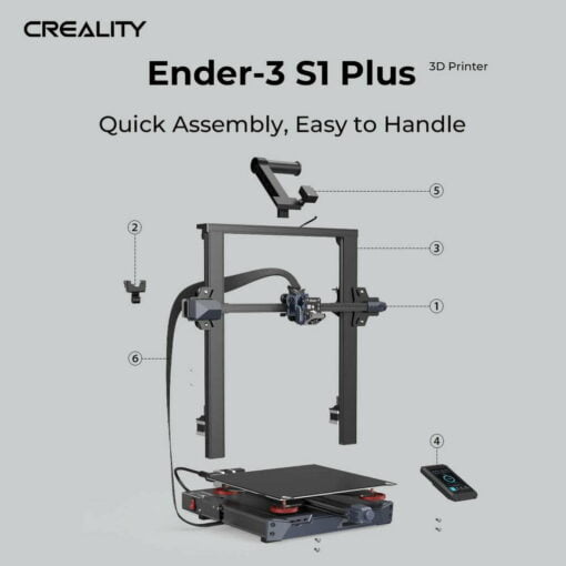 Ender-3 s1 plus 3d printer semi diy 300*300*300mm touch screen auto leveling dual z