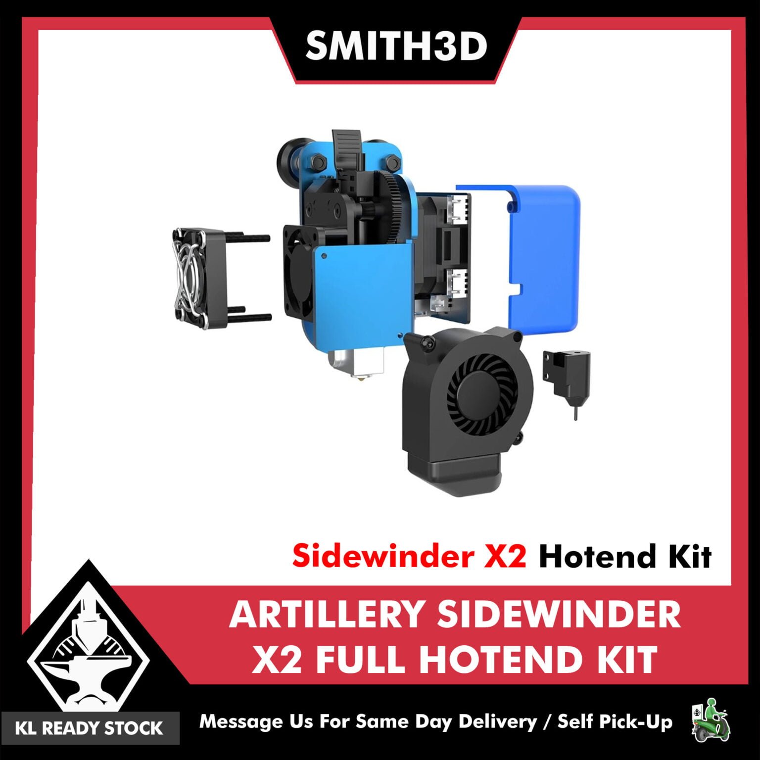 Artillery Sidewinder X2 Full Hotend Kit for Enhanced 3D Printing