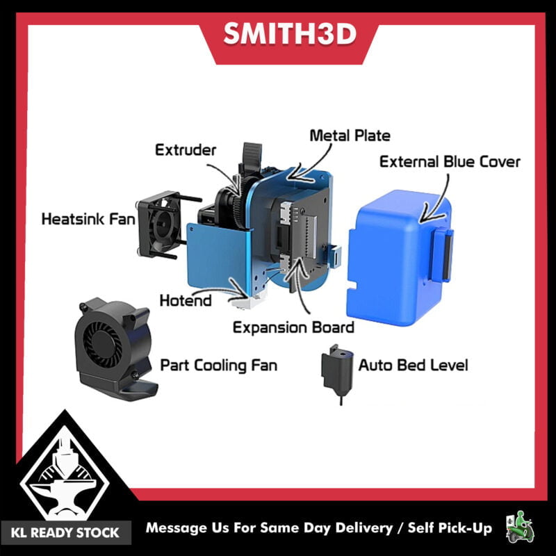 Artillery Sidewinder X2 Full Hotend Kit for Enhanced 3D Printing