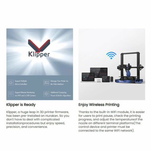 Biqu hurakan diy 3d printer | bigtreetech m4p+cb1 | out-of-the-box klipper printer | biqu microprobe