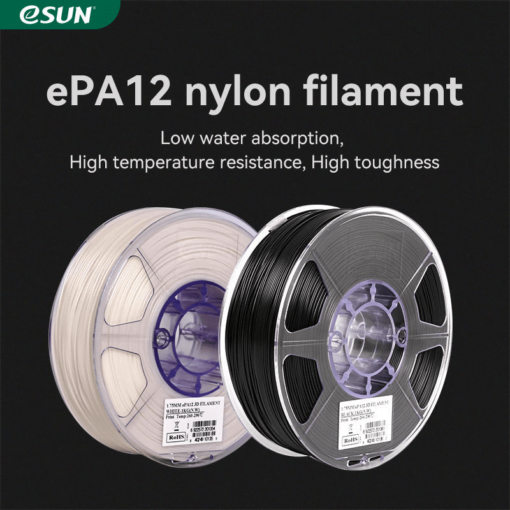 Esun epa12-cf 0.75kg 1.75mm - [new & improved] high temperature nylon carbon fiber for 3d printer