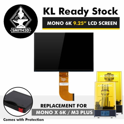 9.25 inch monochrome lcd screen 6k for mono x 6k / m3 plus 5760×3600 resolution