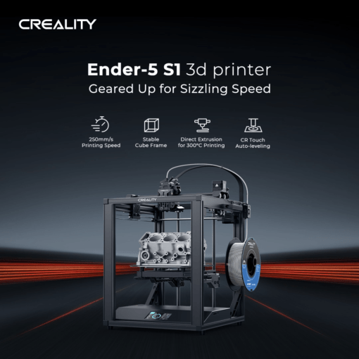 Creality ender 5 s1 3d printer 250mm/s high speed "sprite" direct extruder cr touch auto-leveling 220x220x280mm
