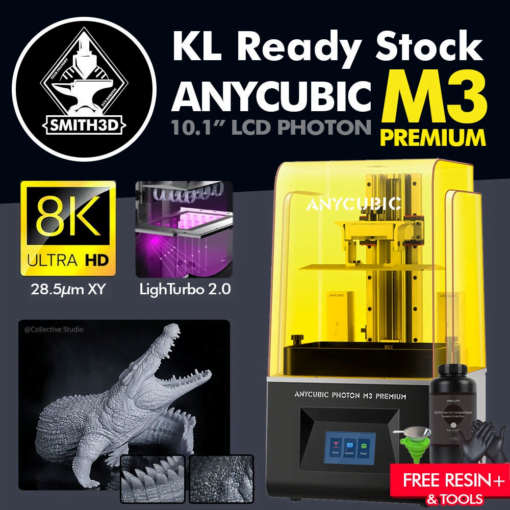 Anycubic photon m3 premium 8k high precision large print size 8k resin lightturbo 2.0 light source lcd 3d printer