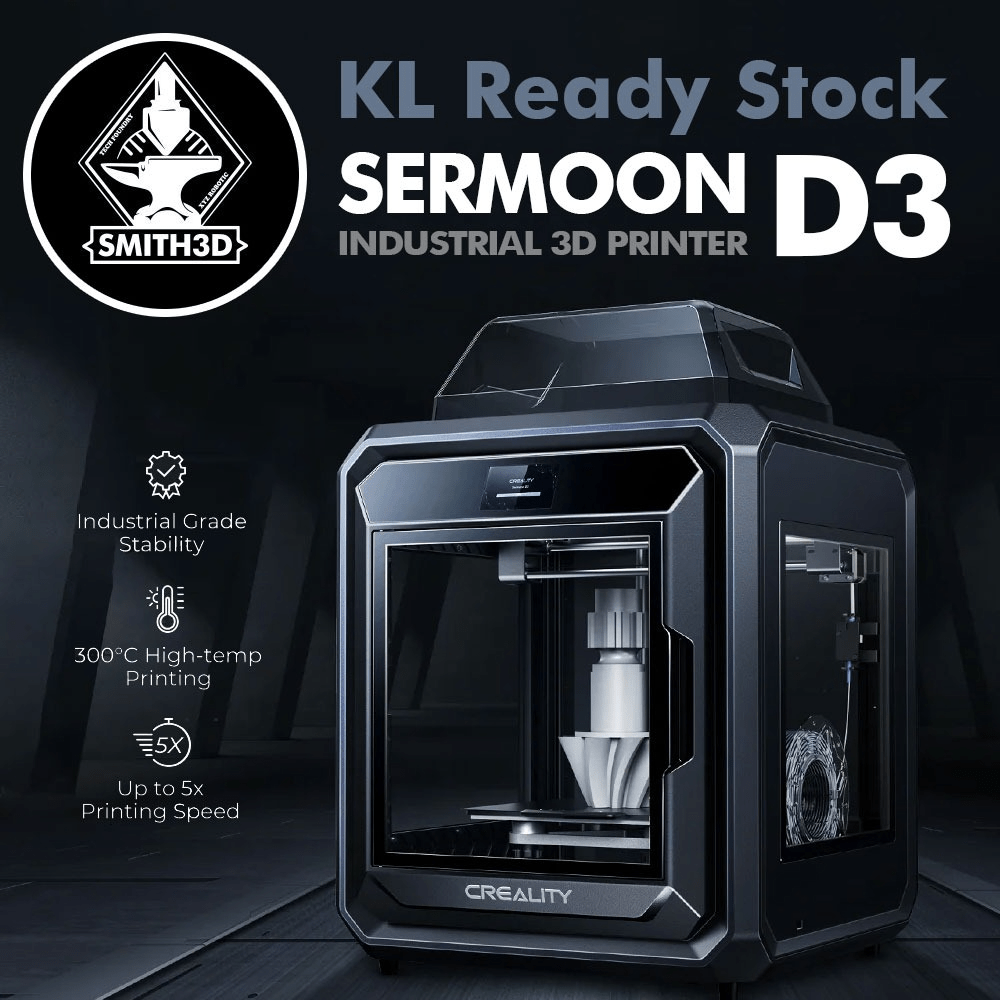 accent Sind Usikker Sermoon D3 3D Printer Creality Fully Enclosed 3D Printer 300*250*300mm  Large Building Size Built-In Camera 14 Filament - Smith3D Malaysia
