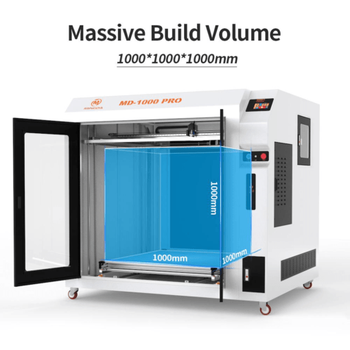 Mingda md-1000 pro 1000*1000*1000mm industrial fdm 3d printer | prototype | corexy | high precision | stable printing | enclosed printer
