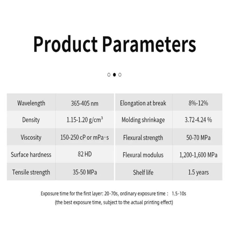 Anycubic DLP Craftsman Resin for DLP/SLA 3D Printers HighPrecision