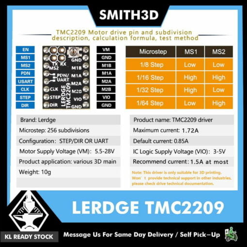 Tmc2209 mks series lerdge series stepper motor driver