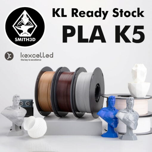 Kexcelled basic pla k5 (3d printing filament - 1.75mm 1.0kg/spool) for bambulab creality k1 easy print mechanical part