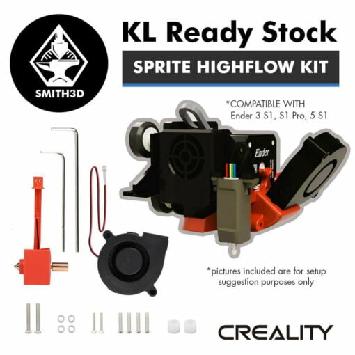Creality 3d high flow kit sprite for ender-3 ender 3 s1 pro sonic pad 3d printer part 5015 cooling fan ender 5 s1