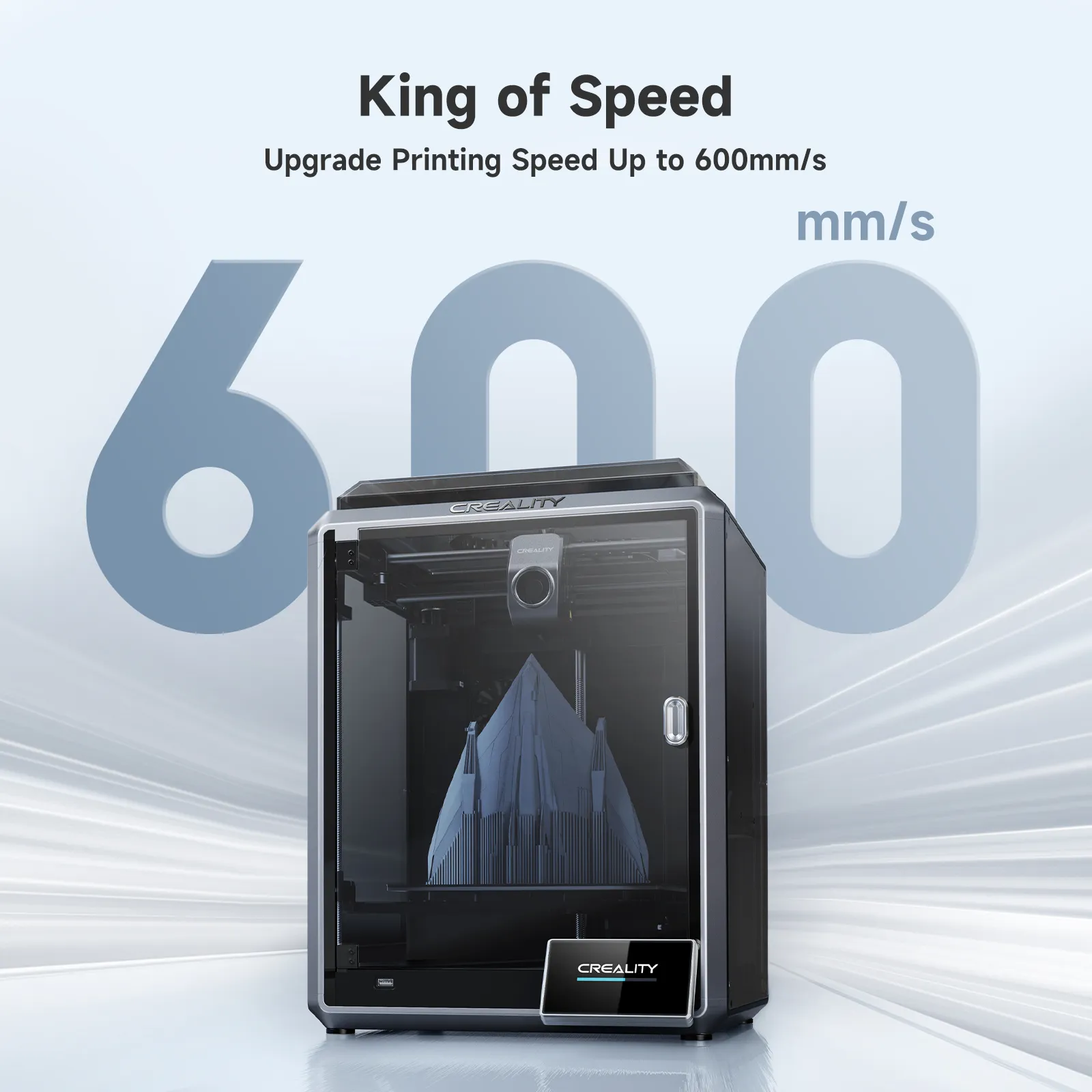 Can the Creality K1 print at 600 mm/s ONLY with Hyper PLA? 