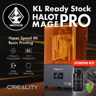 [new arrival] creality halot mage pro hyper speed 170mm/h high 8k resin printing 3d printer 10.3" 228x128x230mm build