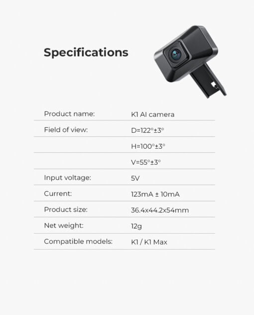 Creality k1 ai camera (draft)