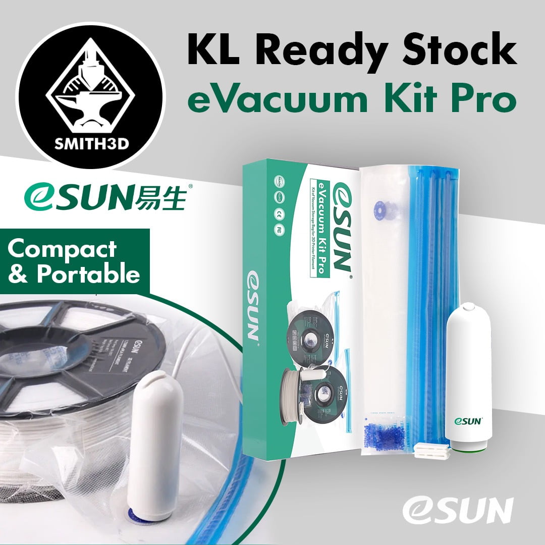 eSUN eVacuum Kit Pro Sealing Bags Dust Proof Humidity Resistant for Keeping  Filament Dry, 10 Vacuum Bags/Kit - Smith3D Malaysia