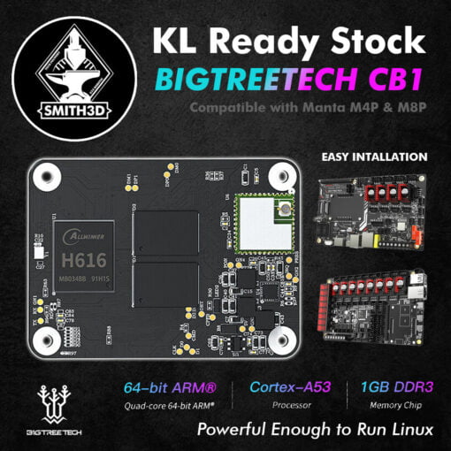 Bigtreetech cb1 v2.2 100m ddr3 1gb board for manta m4p manta m8p pi4b vs cm4 alternative to raspberry pi