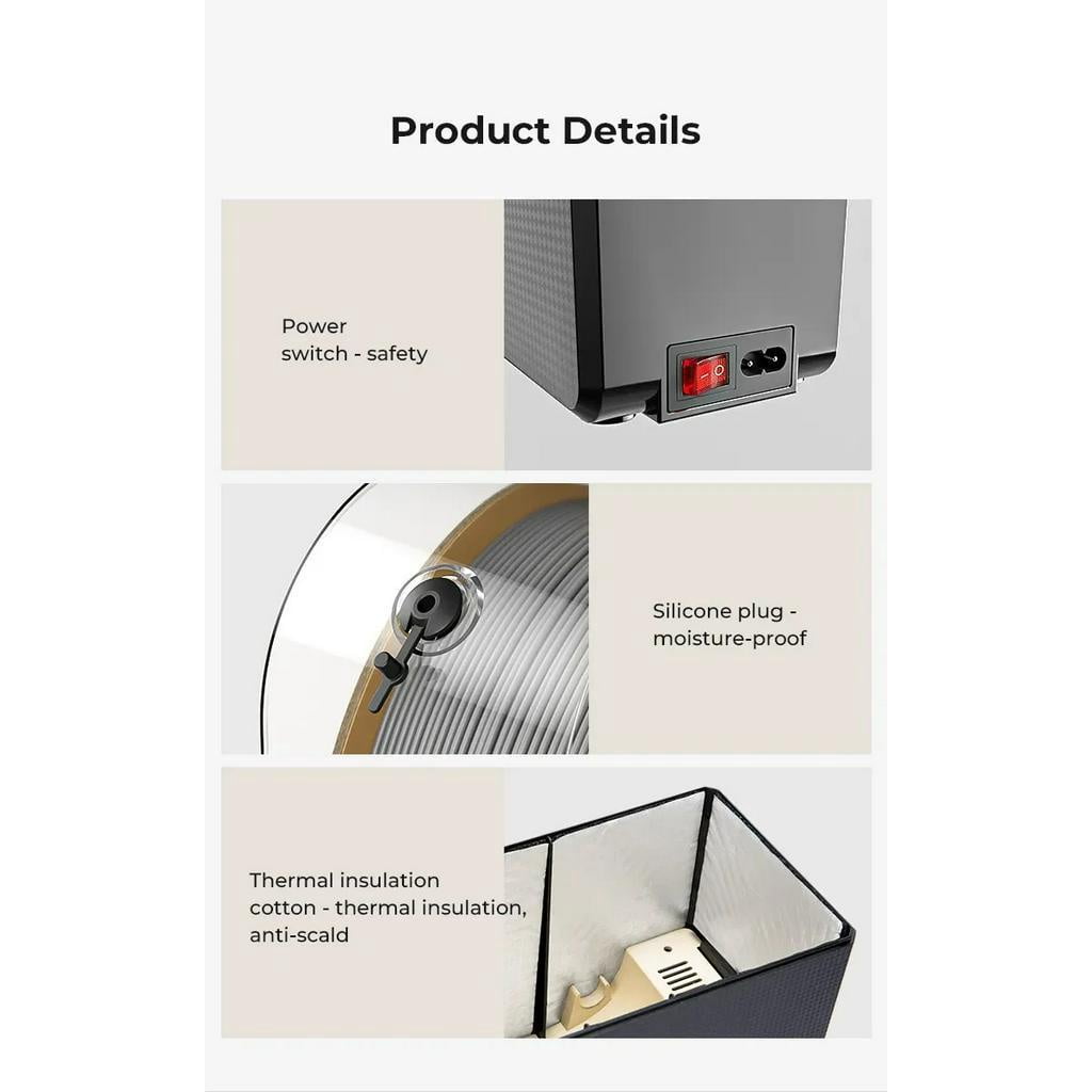 Creality 3D Printer Filament Dry Box - Printing Filament Dryer, Storag