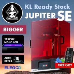 Elegoo jupiter se 6k large resin 3d printer, automatic resin / auto levelling / high speed printing / 4 point levelling