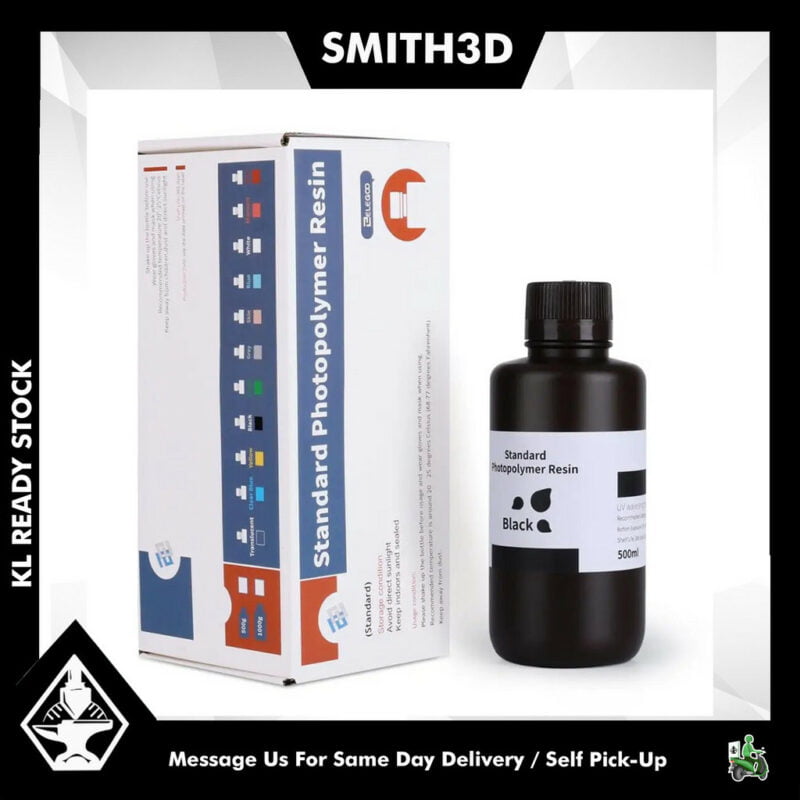 ELEGOO LCD Standard Resin 500g, UV Curing Resin 84D Hardness Resin Low