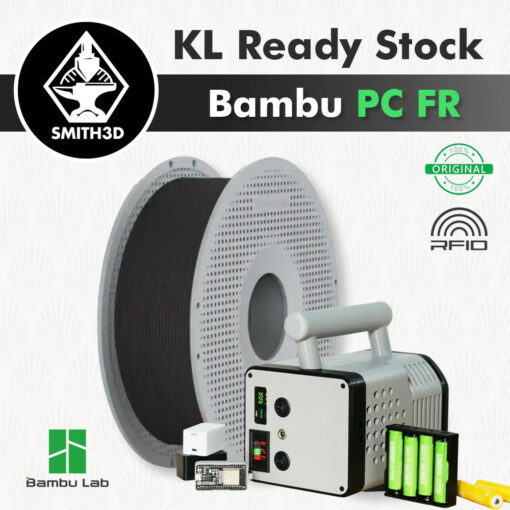 Bambu Lab PC FR 1kg 1.75mm Filament, Flame Retardant Filament